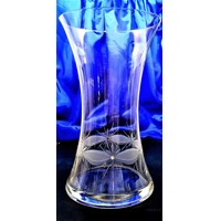 LsG-Crystal Váza skleněná 8 x Swarovski krystal broušená/ rytá dekor Kanta WA-...
