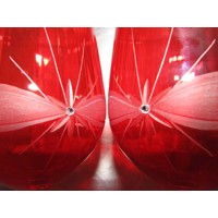 LsG-Crystal Skleničky červené na červené víno 10 x Swarovski krystal dekor Kanta SK-s461 600 ml 2 Ks.