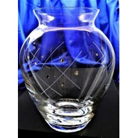 LsG-Crystal váza křišťálová 12 x Swarovski kryst...