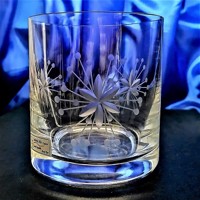 LsG-Crystal Skleničky na Whisky broušené dekor Vločka dárkové balení satén Barline-725 280 ml 6 Ks.