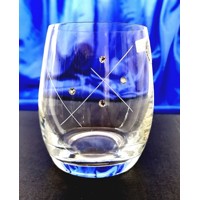 LsG-Crystal Skleničky na Whisky 8 x Swarovski krystal ručně broušené dekor Kar...