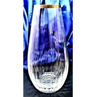 LsG-Crystal Váza skleněná kříšťálová zlatá ručně foukaná optika WA-1317 310 x 150 mm 1 Ks.
