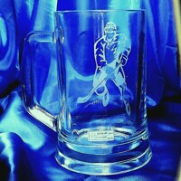 LsG Crystal Sklenice půllitr Hokejista Joska-1707 cejch 500ml 1 Ks.