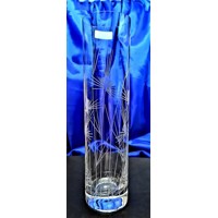 LsG-Crystal Váza sklo křišťál ručně ryté broušené dekor Bodlák WA-4968 240 x 6...