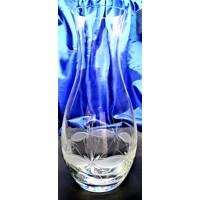 LsG-Crystal Váza skleněná broušená/ rytá křišťál dekor Kanta WA-1038 265 x 130...
