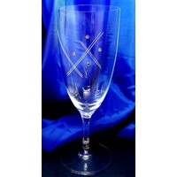 LsG Crystal Skleničky na pivo 24 x Swarovski krystal ručně broušené dekor Karla Kat676 380ml 6 Ks.