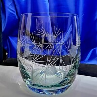 LsG-Crystal Skleničky na vodu zelené ručně broušené dekor Bodlák Bar 70681 300ml 2 Ks.