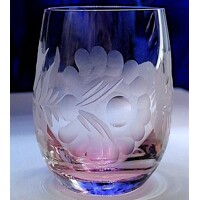 Schnaps Glas Korn Slivowitz Gläser 6 Farben Hand geschliffen Muster Rose Mix2337 60ml 6 Stück.