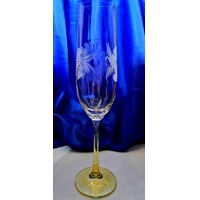 Champagner Glas Sektgläser Bunter Mix Hand geschliffen Muster Rose Mix2844 190ml 6 Stück.