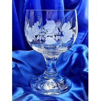 LsG Crystal Sklenice pohár na červené víno Říman luxusně zdobené ručně ryté dekor Šípek Ita-8888 420ml 6 Ks.