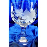 LsG Crystal Sklenice pohár na červené víno Říman  luxusně zdobené ručně ryté dekor Víno Ita-8889 420ml 6 Ks.