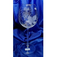 LsG-Crystal Skleničky na víno červené či Aperol ručně broušené ryté dekor Víno Ape-2061 610ml 4 Ks
