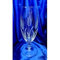 LsG-Crystal Sklenice na pivo bezolonaté sklo dekor Klas broušená rytá J-9773 380ml 1 Ks.