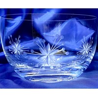 LsG-Crystal Miska ručně broušená dekor Vločka MI-1849 70 x 120mm 1 ks