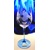 LsG-Crystal Skleničky se světle modrou nohou na bílé červené víno ručně broušené ryté dekor Šípek Ella-9432 350ml 6 ks.